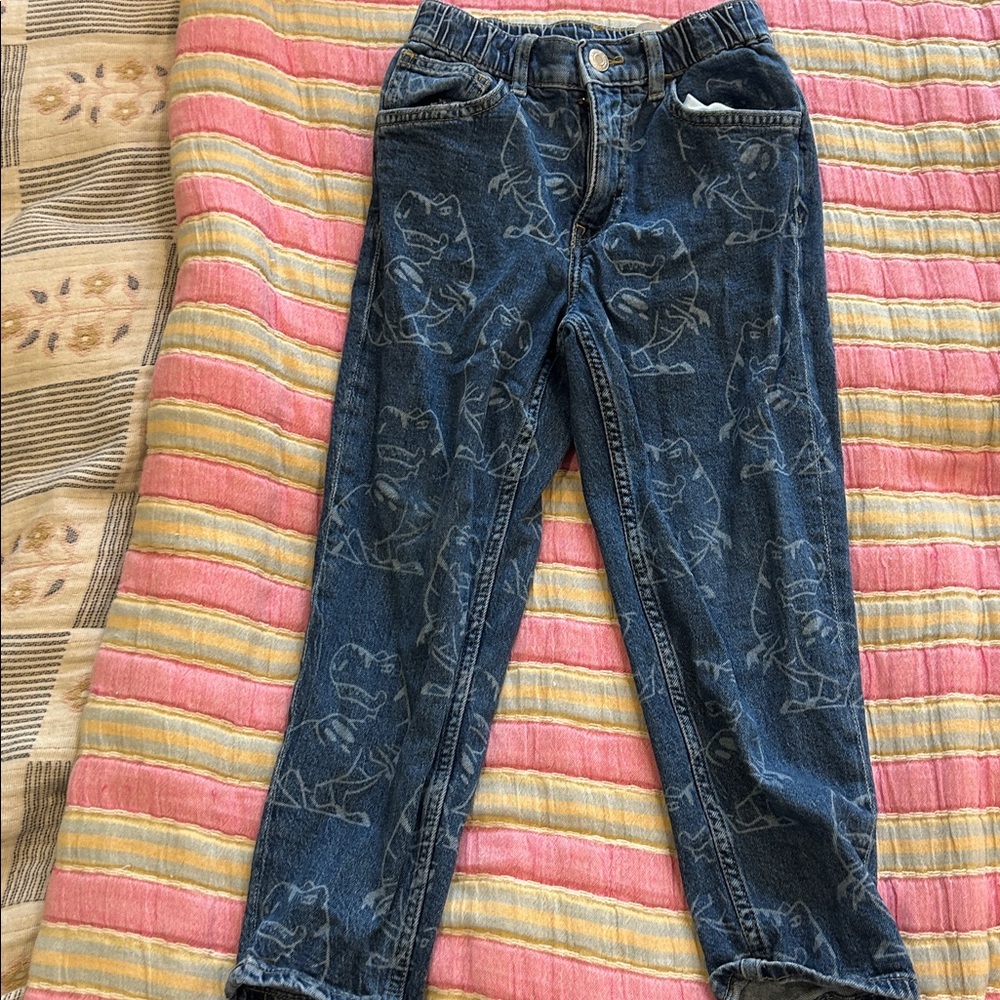 SET! // Boys Dino Pattern Denim Over-shirt + Jeans - Picture 7 of 10